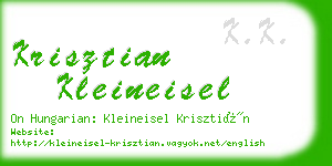 krisztian kleineisel business card